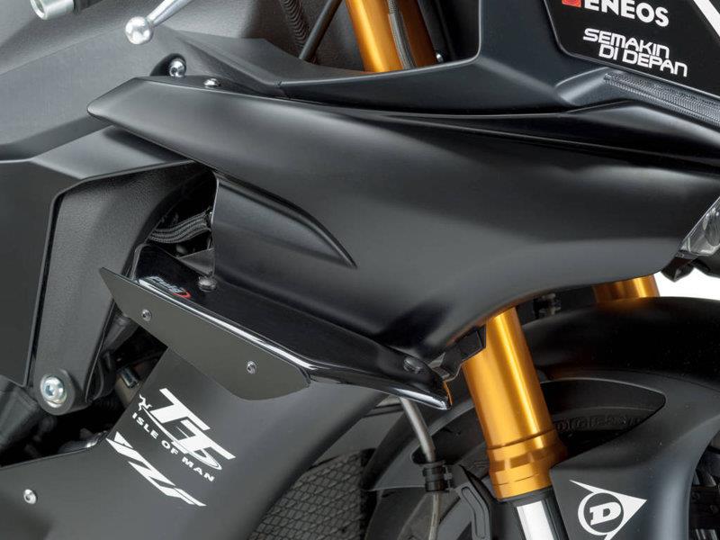 PUIG Sport Downforce Spoilers Black for Yamaha YZF R1/M 15-19 9766N