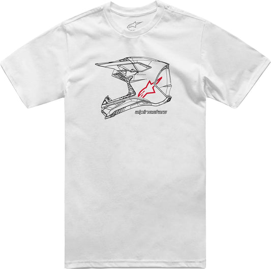 Alpinestars T-Shirt Mx Helmet Short-Sleeve White 24 Model