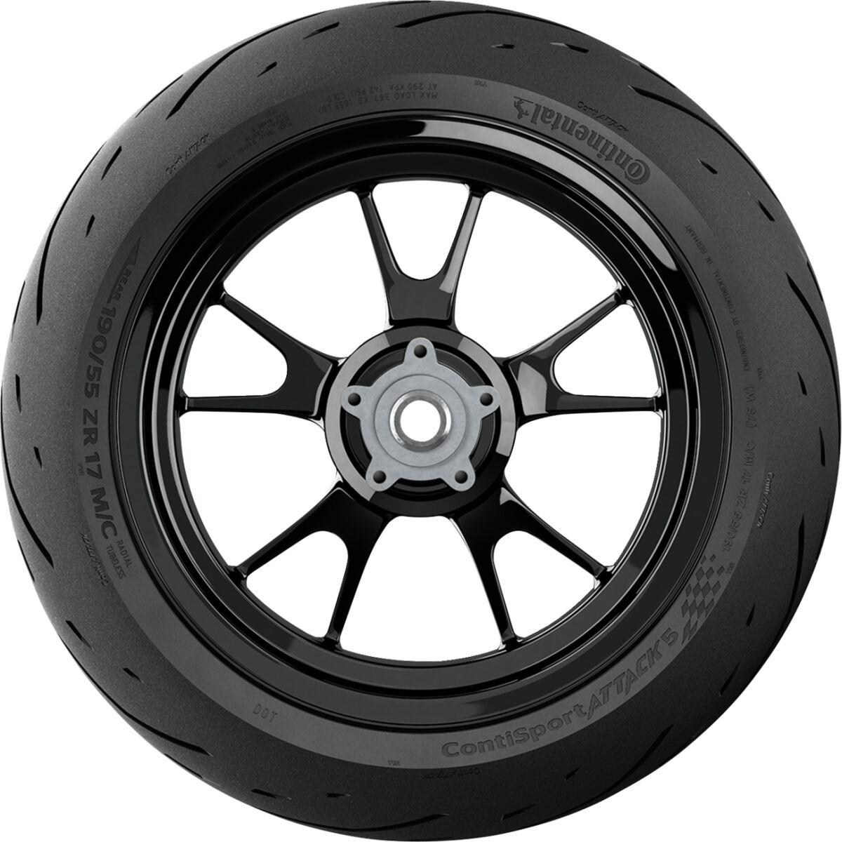 CONTINENTAL ContiSportAttack 5 190/55ZR17 75W Motorcycle Tyre 02447710000