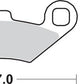 Sbs All-Terrain Brake Pads For Polaris Sportsman 500 EFI 1989-2014 716ATS