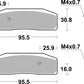 Sbs DS Racing Dual Sintered Brake Pads Sintered Metal Set 950DS-1