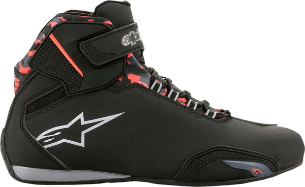 Alpinestars Sektor Waterproof Shoes Black Red White