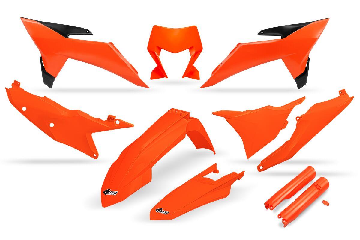 UFO Complete Body Kit For KTM EXC 300 TBI 2026 Orange Pre-Drilled KTKIT546F@FFLU