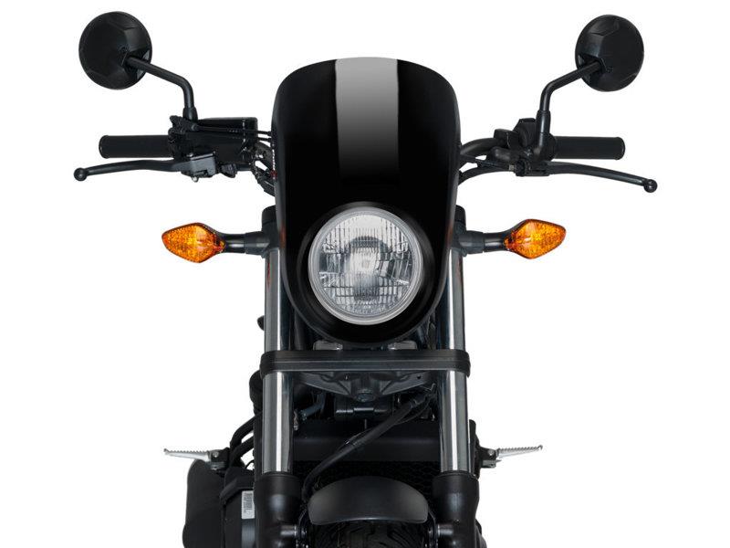 PUIG Anarchy Semi Fairing Matt Black for Honda CMX500 Rebel 17-19 21086J