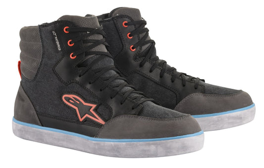 Alpinestars J-6 Wp Canvas Riding Shoes Black Grey Blue