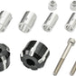 Daytona Handlebar End Black Anodized Aluminum 14-19mm Fitment CNC Machined 81174