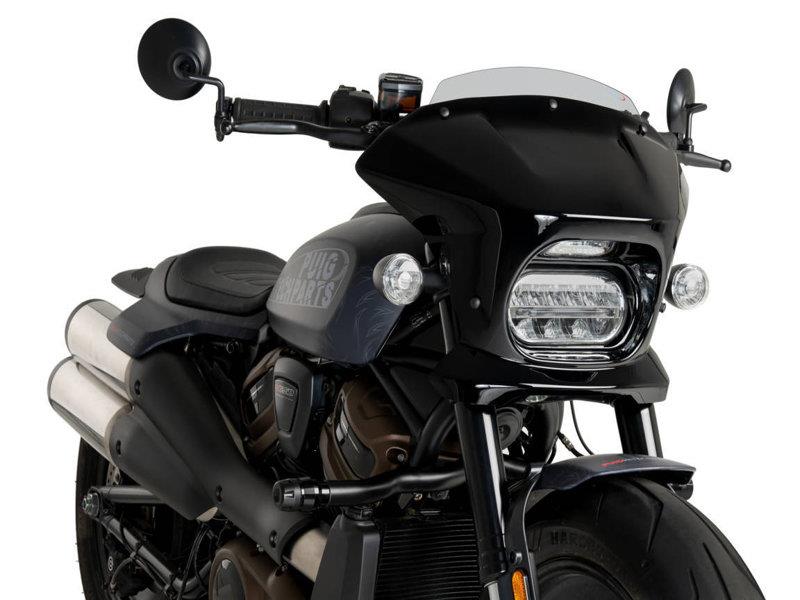 PUIG Fury Sport Semifairing And Screen Light Smoke for Harley Davidson Sportster S RH1250S 21-24 21325H