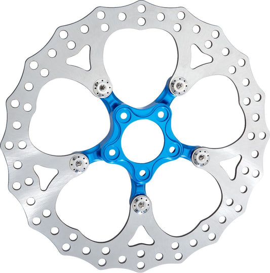 Arlen Ness Spider Rotor Brake Stainless Steel Blue 356mm 300-062