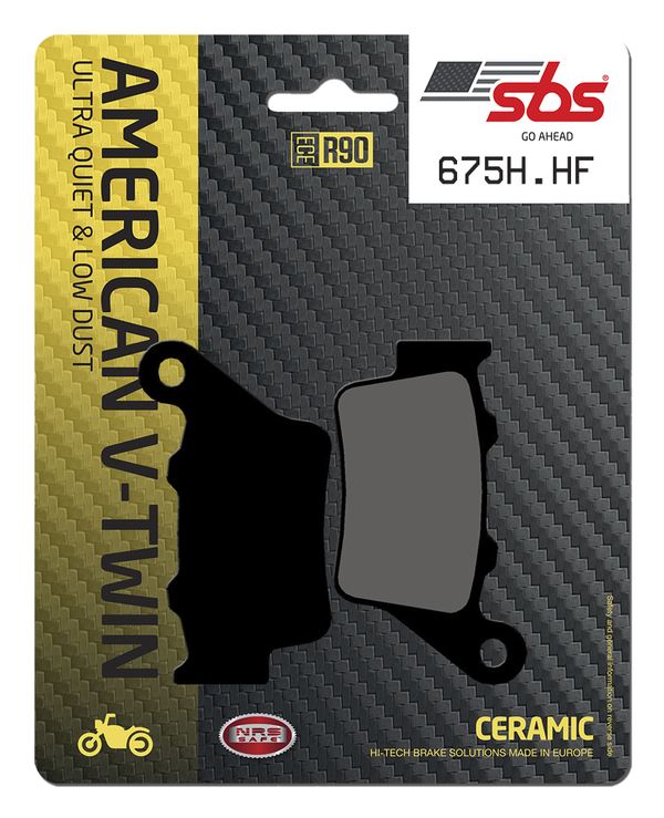 Sbs HF Street Ceramic Organic Brake Pads For Indian Scout 69 2017-2023 675H.HF