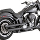Vance & Hines Twin Slash 3" Slip-On Mufflers For HD FLSTF 1584 07-09 46844