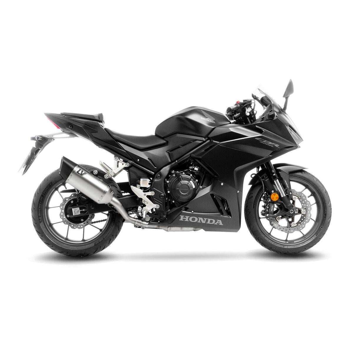 LEOVINCE LV-14R Stainless Steel Slip-On Muffler for HONDA CB/CBR 500 19-26 15634