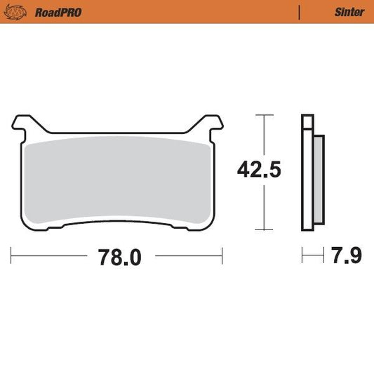 Moto-Master RoadPRO Sinder Brake Pad Front For Honda CB 1000 R 2017-2024 413101