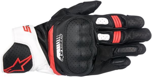 Alpinestars Sp-5 Leather Gloves Black Red White