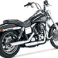Vance & Hines 3" Twin Slash Slip-On Mufflers Chrome For HD FXDB 1690 91-17 16337