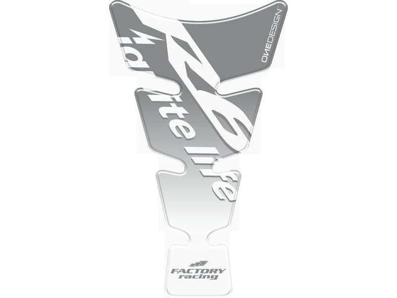 PUIG Spirit Tank Pad w/ Model Logo Silver for Yamaha YZF R6 99-18/YZF R6 S 06 4220P