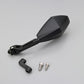Daytona Black Side View D-MIRROR-12 Stem Set Left Aluminum ABS Mirror 80721