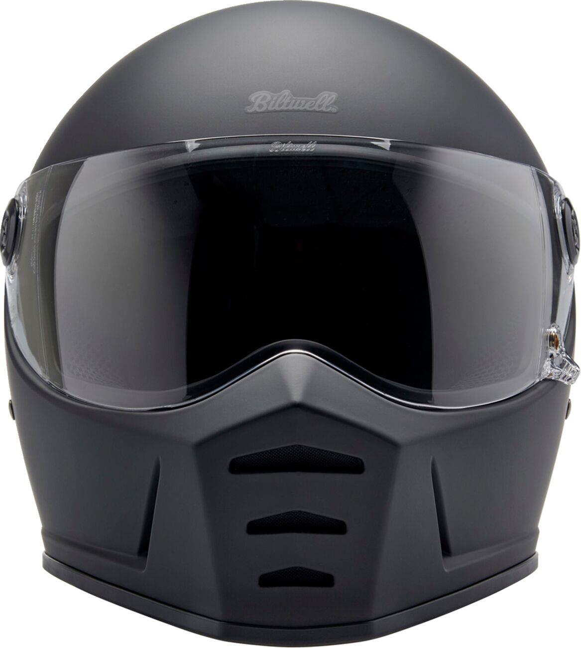 BILTWELL Lane Splitter Flat Black Motorcycle Helmet