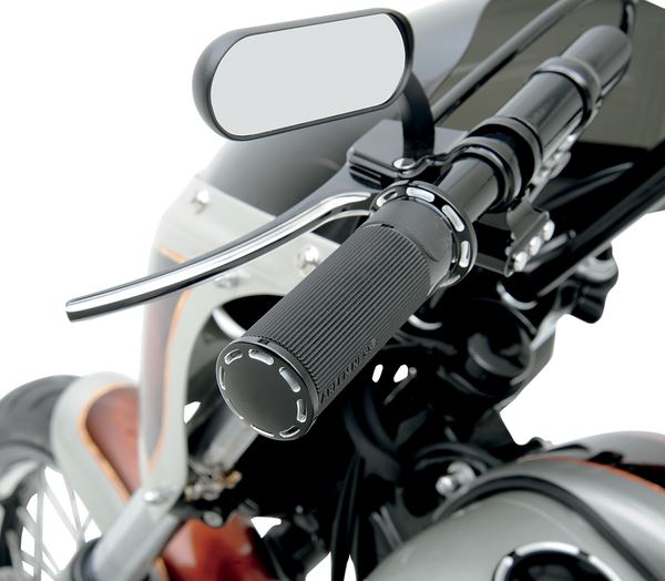 Arlen Ness Slot Track Grips Black Anodized For HD XL 883 N 76-22 07-301