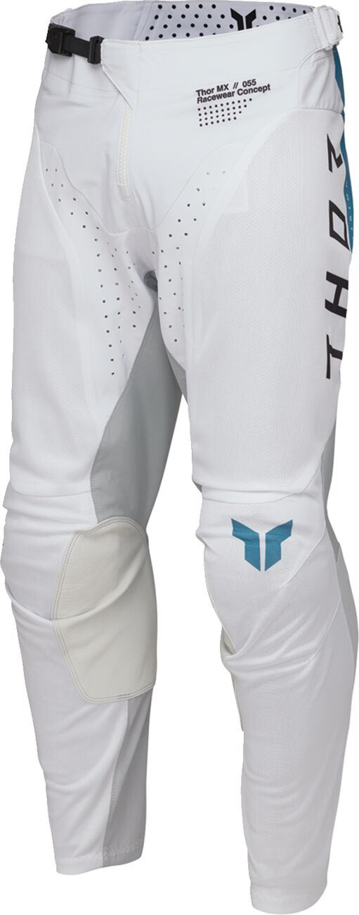 THOR LAUNCHMODE VENTED Raid MX Pants WHITE/GREY 2025 Model