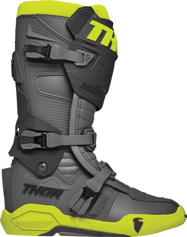 THOR Radial MX Motorcross Boots Black/Fluo. Yellow 2023 Model