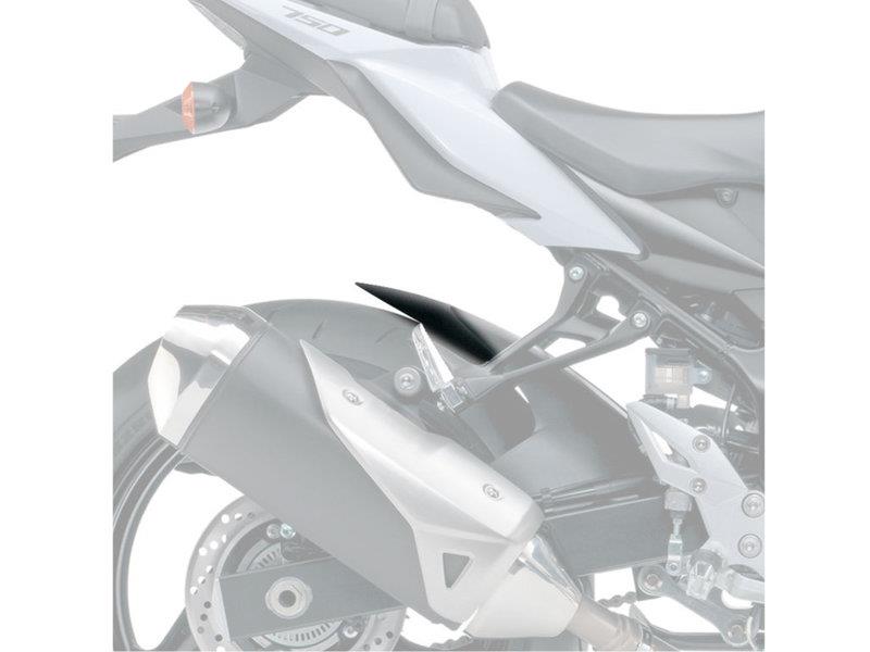 PUIG Rear Mudguard Extender Matt Black for Suzuki GSR 750 11-16 9902J