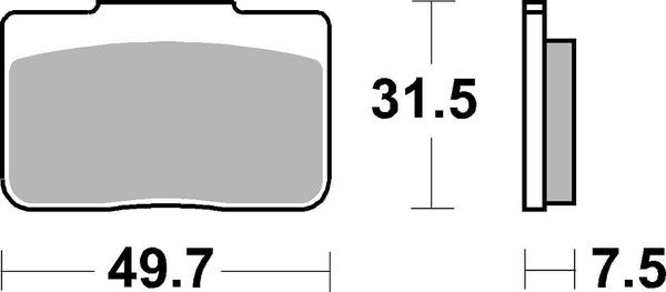 Sbs RQ Road Racing Carbon Tech Brake Pad For BMW S 1000 HP4 Race 2018 942RQ