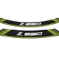 PUIG Wheel Rim Stickers Green for Kawasaki Z650 17-25 9290V