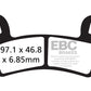 Ebc Carbon Fusion Brake Pads For Polaris Scrambler XP 1000 S 2008-2024 FA456TT
