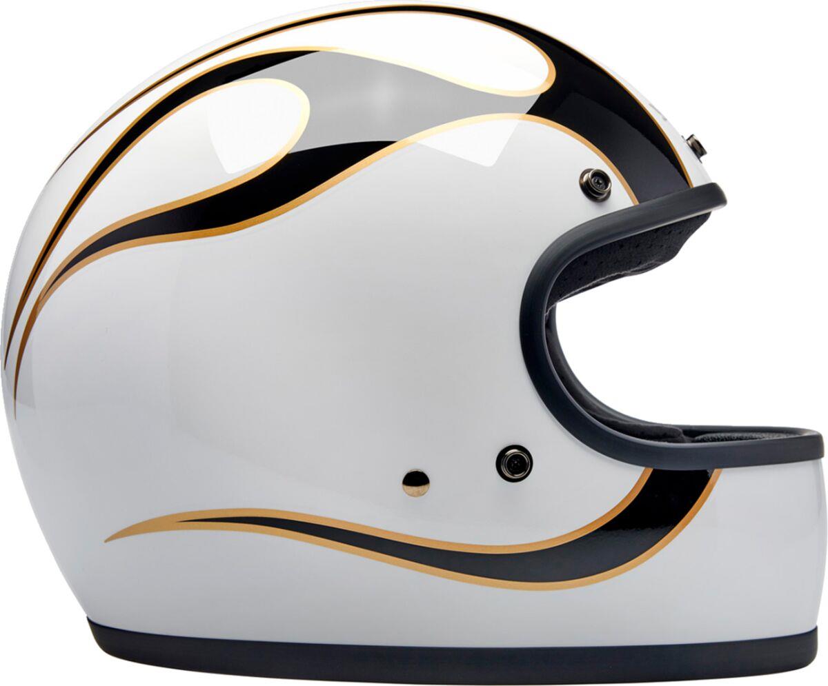 BILTWELL Gringo White/Black Motorcycle Helmet