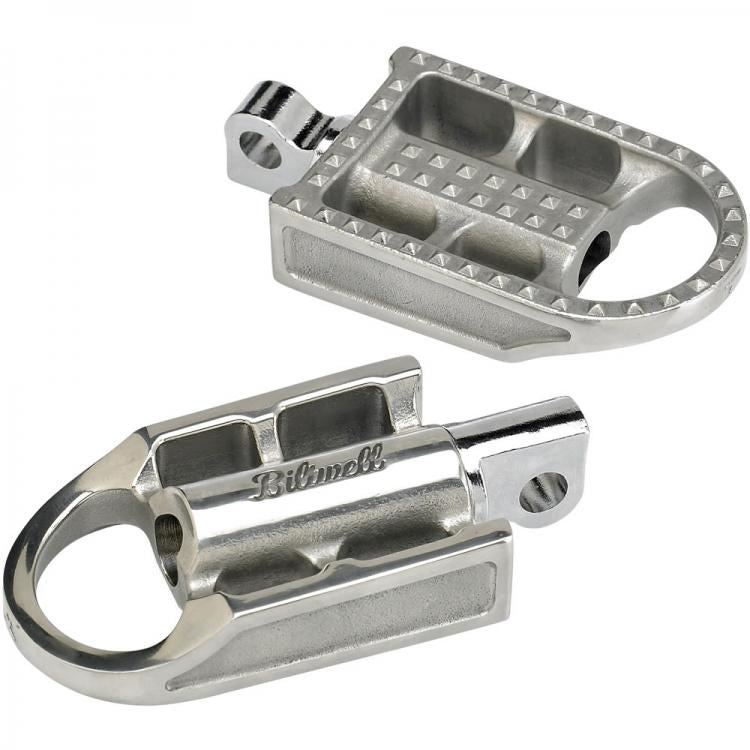 Biltwell Mushman Footpegs In Polished Finish Motorcycle