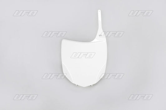 UFO FRONT NUMBER PLATE KAWASAKI KXF250 WHITE KA04707047