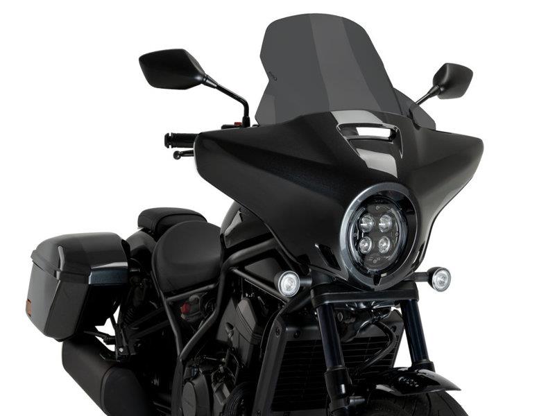 PUIG Batwing Touring Screen Dark Smoke for Honda CMX1100T Rebel 23-25 21545F
