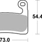 Sbs DS Racing Dual Sintered Brake Pads For BMW S 1000 RR 2019-2021 960DS-2