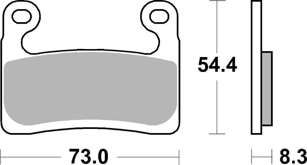 Sbs DS Racing Dual Sintered Brake Pads For BMW S 1000 RR 2019-2021 960DS-2