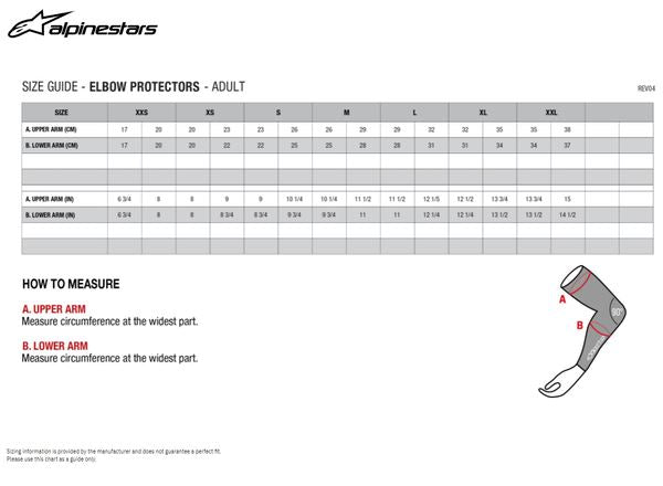 Alpinestars Bionic Flex Elbow Protectors Black Red