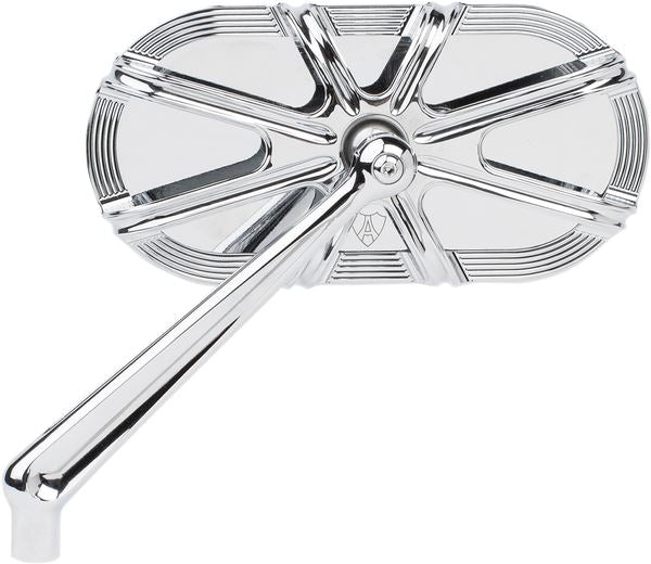 Arlen Ness Caged Series Mirror Chrome Aluminum Screw-In Left 13-165