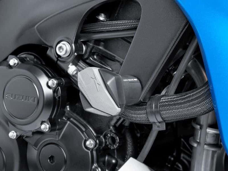 PUIG Rubber Covers For R12 Frame Sliders Grey Universal 6378U