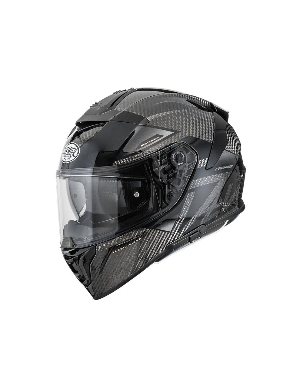 PREMIER HELMETS Devil Carbon Gray Motorcycle Helmet