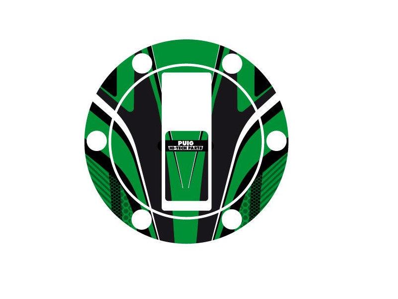 PUIG Radikal Fuel Cap Protector Green for Aprilia Shiver 900 17-20 6294V