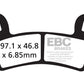 Ebc Carbon Fusion Brake Pads For Polaris Scrambler XP 1000 S 2008-2024 FA456TT