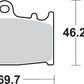 Sbs DC Racing Dual Carbon Brake Pads For Suzuki GSX-R 600 1994-2003 Carbon 631DC