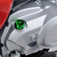 Daytona Bullet Oil Filler Cap M20xP2.5 Green Aluminum with O-ring Easy Open 98402