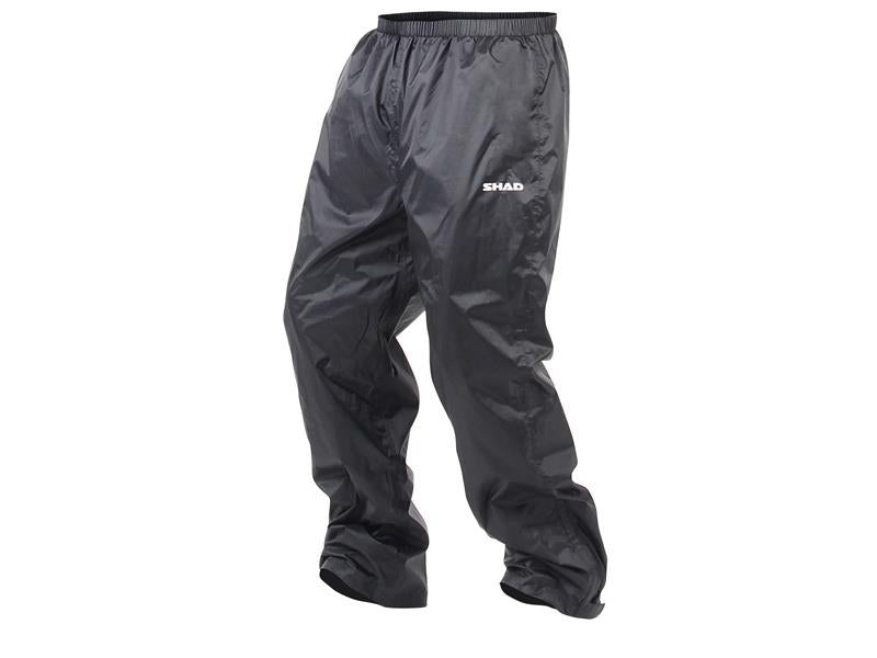 SHAD 100% Waterproof Black Rain Trousers - Medium X0SR20M