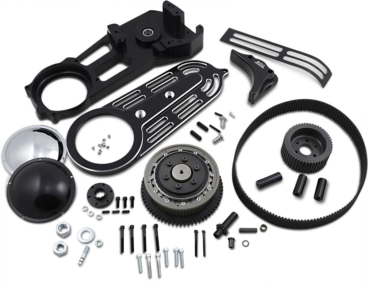 Belt Drives 2 Belt Drive Kit Changeable Domes Harley FLST 1450 90-06 EV-700B
