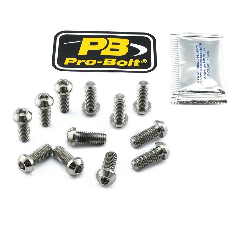 Pro Bolt Brake Rotor Mounting Bolt Kit For Ducati 848 EVO 90-22 TI12DISCDUC10