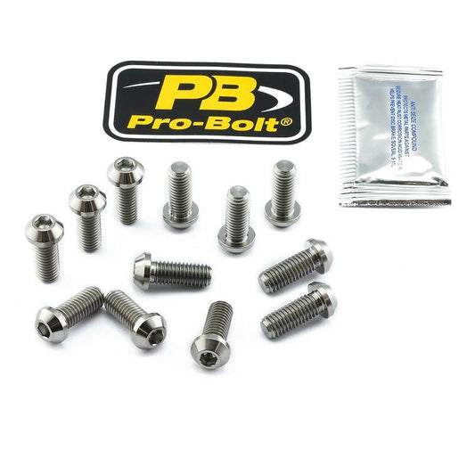 Pro Bolt Brake Rotor Mounting Bolt Kit For Ducati 848 EVO 90-22 TI12DISCDUC10