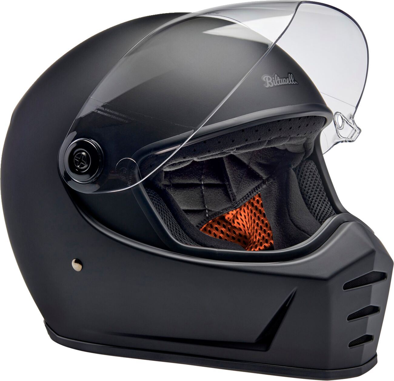BILTWELL Lane Splitter Flat Black Motorcycle Helmet