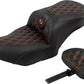 Saddlemen Roadsofa Stitch Seat With Backrest For HD FLTRXSE 1977 23-24 823-07-206B3