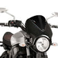 PUIG Retrovision Black Semi Fairing And Screen 195mm Black for Yamaha XSR 700/900 16-21 9560N