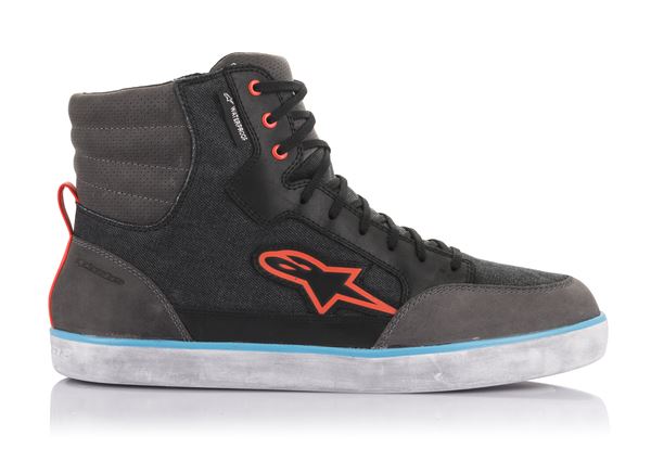 Alpinestars J-6 Wp Canvas Riding Shoes Black Grey Blue